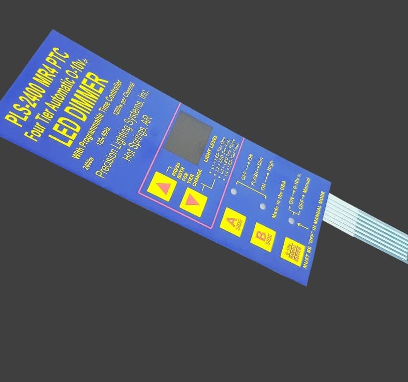 Industrial Control Panel — custom membrane switch by Ensel Technologies